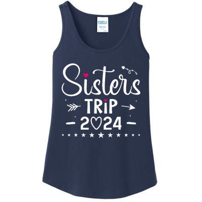 Sisters Trip 2024 Girl Road Trip 2024 Vacation Lovers Ladies Essential Tank