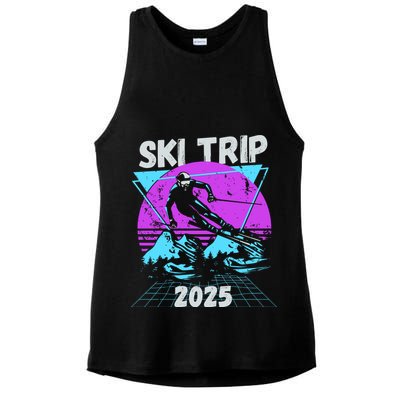 Ski Trip 2025 Ladies PosiCharge Tri-Blend Wicking Tank