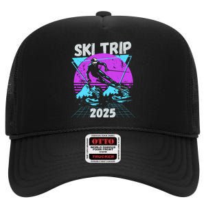 Ski Trip 2025 High Crown Mesh Back Trucker Hat