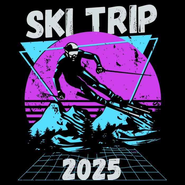 Ski Trip 2025 Drawstring Bag