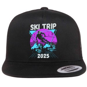 Ski Trip 2025 Flat Bill Trucker Hat