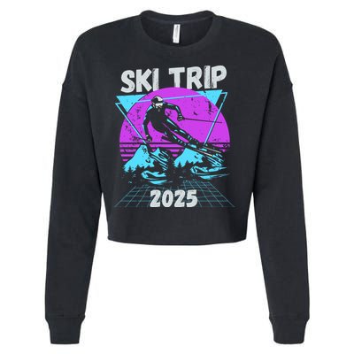 Ski Trip 2025 Cropped Pullover Crew