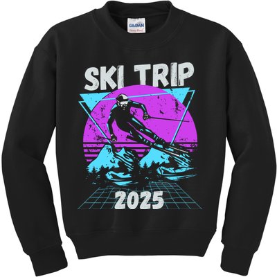 Ski Trip 2025 Kids Sweatshirt
