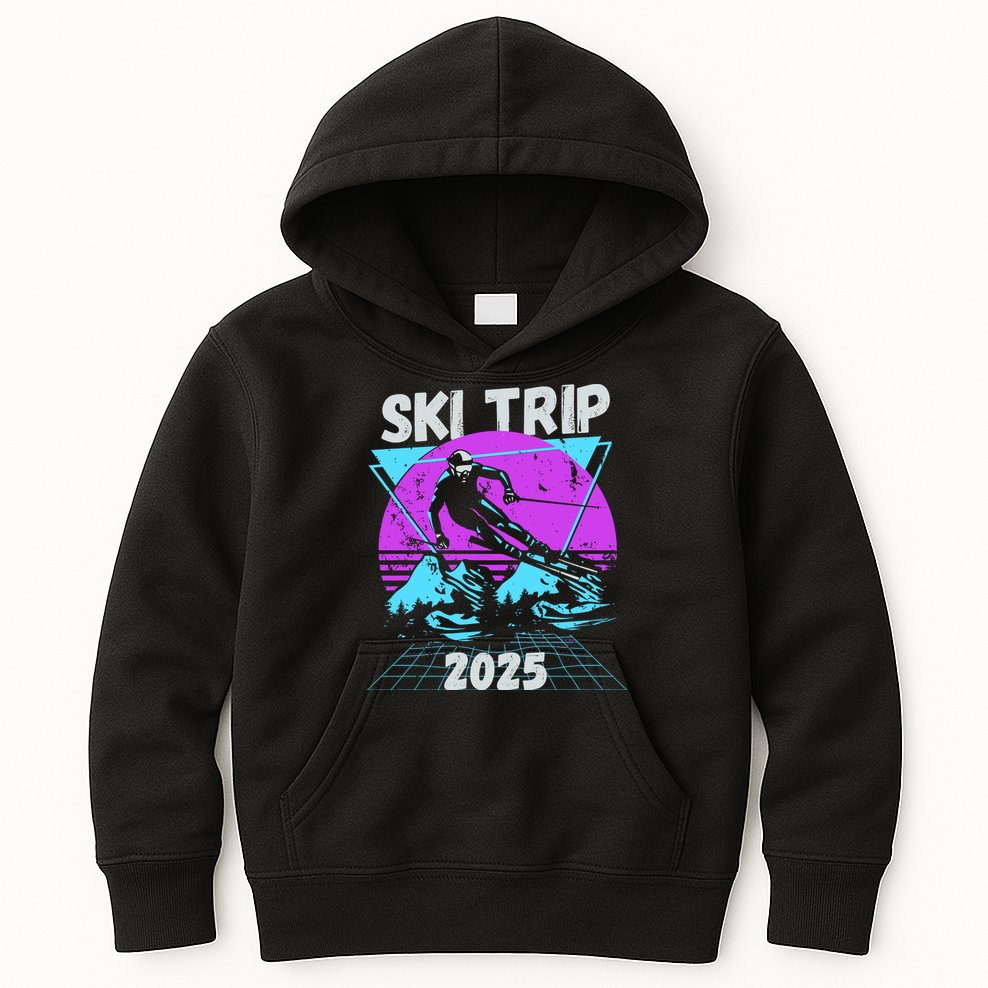 Ski Trip 2025 Kids Hoodie