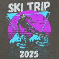Ski Trip 2025 Cotton Canvas Backpack