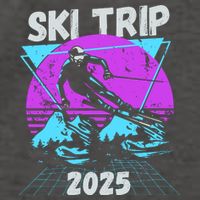 Ski Trip 2025 Vector Backpack