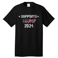 Supports Trump 2024 Vote Usa Tall T-Shirt