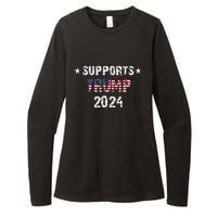 Supports Trump 2024 Vote Usa Womens CVC Long Sleeve Shirt