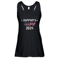 Supports Trump 2024 Vote Usa Ladies Essential Flowy Tank