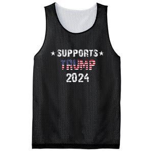 Supports Trump 2024 Vote Usa Mesh Reversible Basketball Jersey Tank