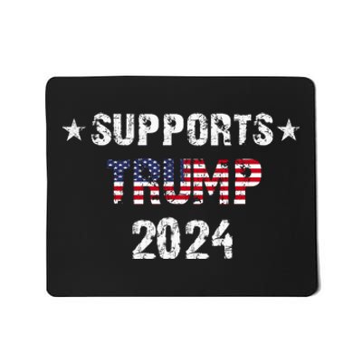 Supports Trump 2024 Vote Usa Mousepad