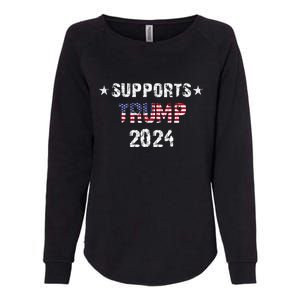 Supports Trump 2024 Vote Usa Womens California Wash Sweatshirt