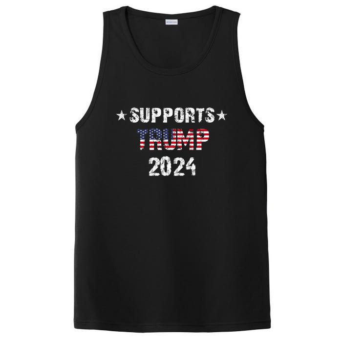 Supports Trump 2024 Vote Usa PosiCharge Competitor Tank