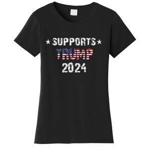 Supports Trump 2024 Vote Usa Women's T-Shirt