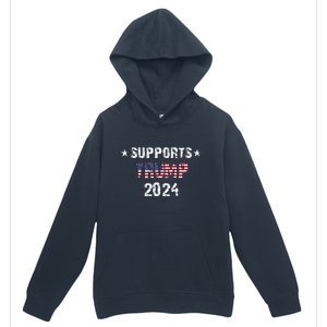 Supports Trump 2024 Vote Usa Urban Pullover Hoodie