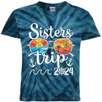 Sisters Trip 2024 Girl Trip 2024 Cruising Vacation Weekend Kids Tie-Dye T-Shirt