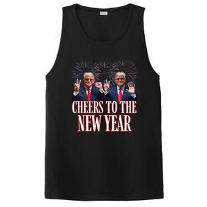 Sarcastic Trump 2025 Cheers To The New Year White House PosiCharge Competitor Tank