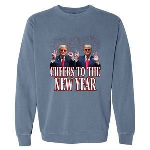 Sarcastic Trump 2025 Cheers To The New Year White House Garment-Dyed Sweatshirt