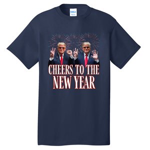 Sarcastic Trump 2025 Cheers To The New Year White House Tall T-Shirt