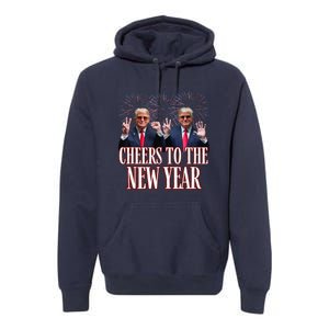 Sarcastic Trump 2025 Cheers To The New Year White House Premium Hoodie