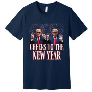 Sarcastic Trump 2025 Cheers To The New Year White House Premium T-Shirt