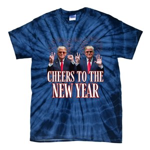 Sarcastic Trump 2025 Cheers To The New Year White House Tie-Dye T-Shirt