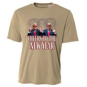 Sarcastic Trump 2025 Cheers To The New Year White House Cooling Performance Crew T-Shirt