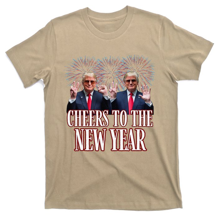 Sarcastic Trump 2025 Cheers To The New Year White House T-Shirt