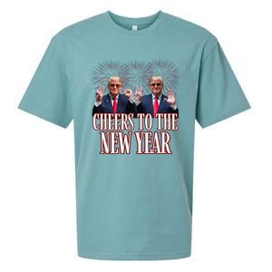 Sarcastic Trump 2025 Cheers To The New Year White House Sueded Cloud Jersey T-Shirt