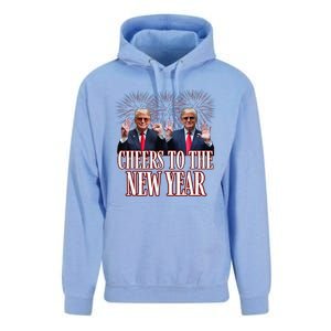 Sarcastic Trump 2025 Cheers To The New Year White House Unisex Surf Hoodie