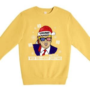 Santa Trump 2024 Ho Ho Ho Donald Trump 45/47 Gift Premium Crewneck Sweatshirt