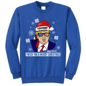 Santa Trump 2024 Ho Ho Ho Donald Trump 45/47 Gift Sweatshirt