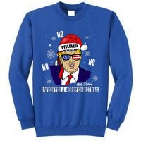 Santa Trump 2024 Ho Ho Ho Donald Trump 45/47 Gift Tall Sweatshirt