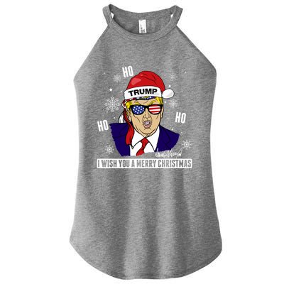 Santa Trump 2024 Ho Ho Ho Donald Trump 45/47 Gift Women's Perfect Tri Rocker Tank