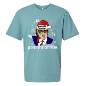 Santa Trump 2024 Ho Ho Ho Donald Trump 45/47 Gift Sueded Cloud Jersey T-Shirt