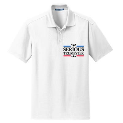 Serious Trumpster 2024 Pro Donald Trump Dry Zone Grid Polo