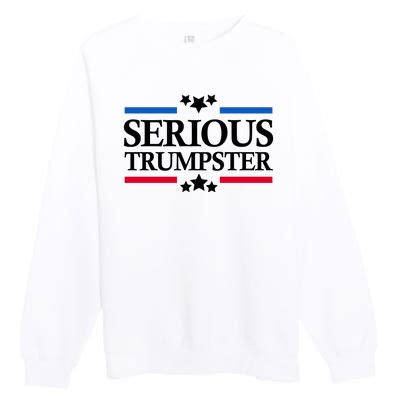 Serious Trumpster 2024 Pro Donald Trump Premium Crewneck Sweatshirt