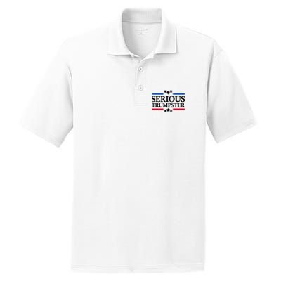 Serious Trumpster 2024 Pro Donald Trump PosiCharge RacerMesh Polo