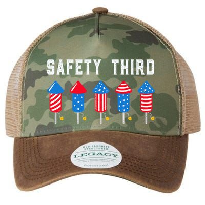Safety Third 4th Of July Fireworks Legacy Tie Dye Trucker Hat