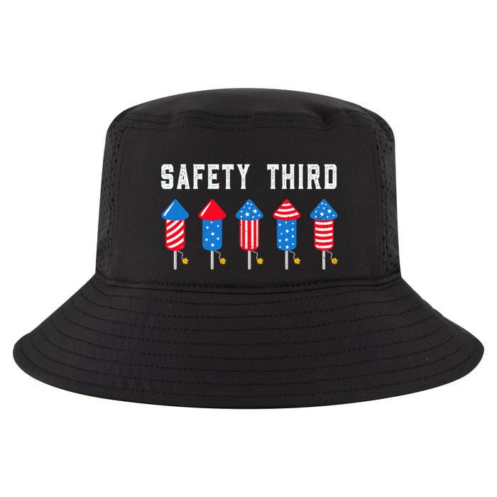 Safety Third 4th Of July Fireworks Cool Comfort Performance Bucket Hat