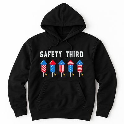 Safety Third 4th Of July Fireworks Hoodie
