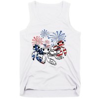 Sea Turtles 4th Of July American Usa Flag Patriotic Tank Top