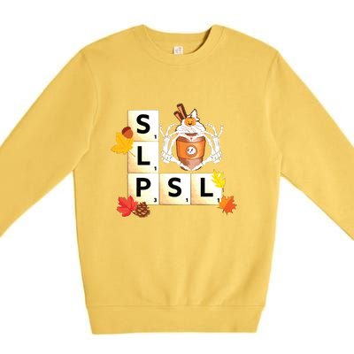 Speech Therapy Autumn Premium Crewneck Sweatshirt