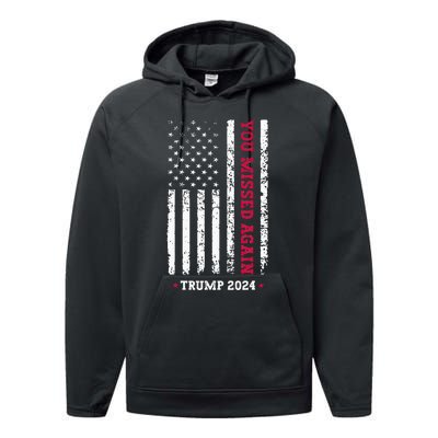 Second Trump Assassination Attempt You Missed Again Trump Performance Fleece Hoodie