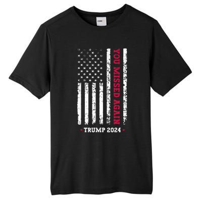 Second Trump Assassination Attempt You Missed Again Trump Tall Fusion ChromaSoft Performance T-Shirt