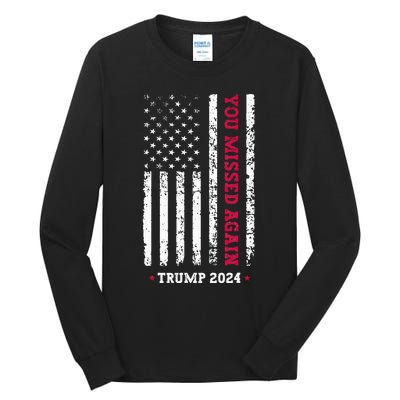 Second Trump Assassination Attempt You Missed Again Trump Tall Long Sleeve T-Shirt