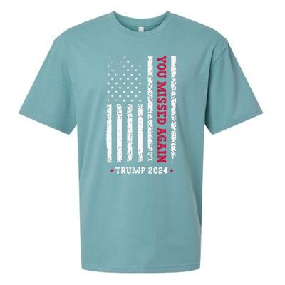 Second Trump Assassination Attempt You Missed Again Trump Sueded Cloud Jersey T-Shirt