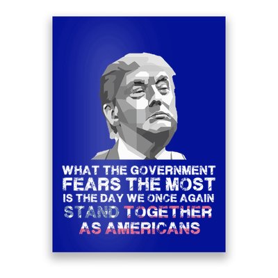 Stand Together As Americans Trump 2020 Reelect Trump Gift Poster