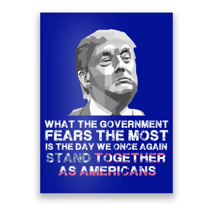 Stand Together As Americans Trump 2020 Reelect Trump Gift Poster