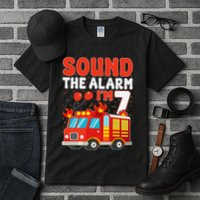 Sound The Alarm IM 7 Fire Truck Firefighter 7th Birthday Tall T-Shirt